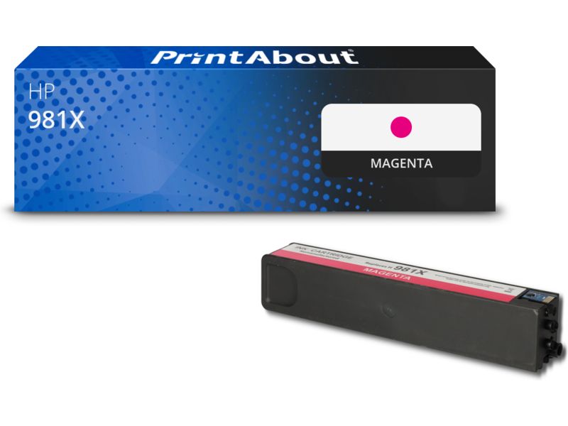 Cartouche compatible HP 981X (L0R10A) - Magenta - Grande capacité