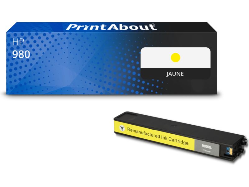 Cartouche compatible HP 980 (D8J09A) - Jaune