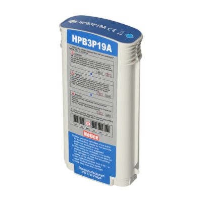 Cartouche compatible HP 727 (B3P19A) - Cyan - Grande capacité