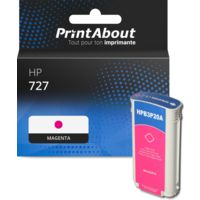 Cartouche compatible HP 727 (B3P20A) - Magenta - Grande capacité