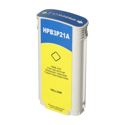 Cartouche compatible HP 727 (B3P21A) - Jaune - Grande capacité