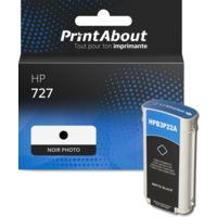 Cartouche compatible HP 727 (B3P23A) - Noir photo - Grande capacité