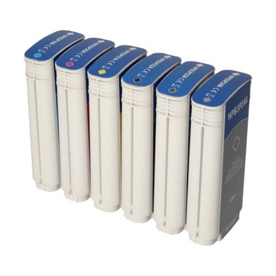 Cartouche compatible HP 727 (B3P19/20/21/22/23/24A) - 6 couleurs - Multipack