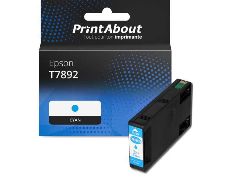 Cartouche compatible Epson T7892 CYAN