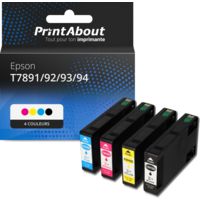Cartouche compatible Epson T7891/92/93/94 - 4 couleurs - Multipack