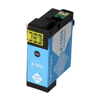 Cartouche compatible Epson T7605 - Cyan clair