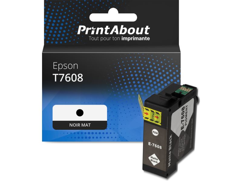 Cartouche compatible Epson T7608 - Noir mat