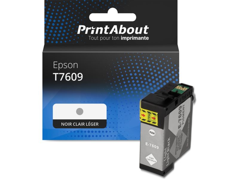 Cartouche compatible Epson T7609 - Noir clair léger