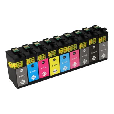 Cartouche compatible Epson T7601/02/03/04/05/06/07/08/09 - Packs couleur - Multipack