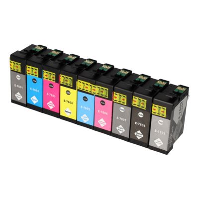 Cartouche compatible Epson T7601/02/03/04/05/06/07/08/09 - Packs couleur - Multipack