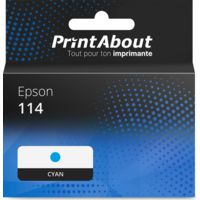 Cartouche compatible Epson 114 (C13T07B240) - Cyan