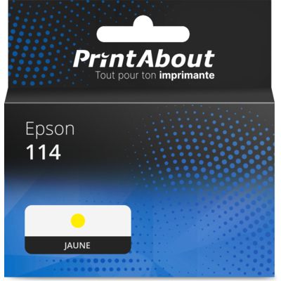 Cartouche compatible Epson 114 (C13T07B440) - Jaune