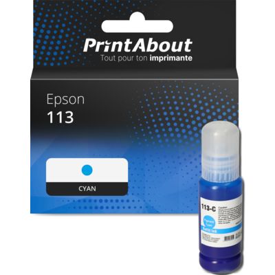 Cartouche compatible Epson 113 (C13T06B240) - Cyan