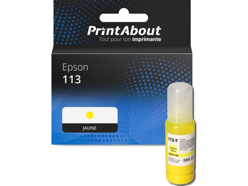 Cartouche compatible Epson 113 (C13T06B440) - Jaune