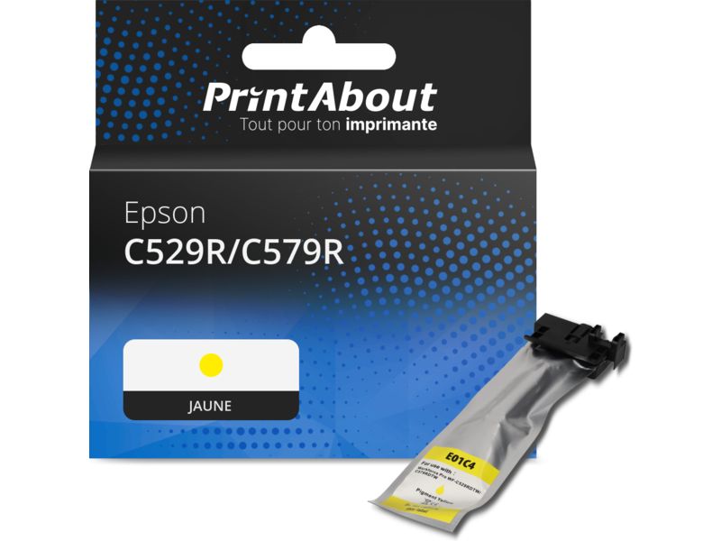 Cartouche compatible Epson C529R/C579R (T01C400) - Jaune - Grande capacité