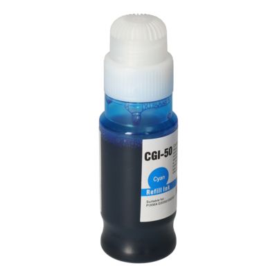 Cartouche compatible Canon GI-50C - Cyan - Grande capacité