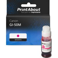 Cartouche compatible Canon GI-50M - Magenta - Grande capacité
