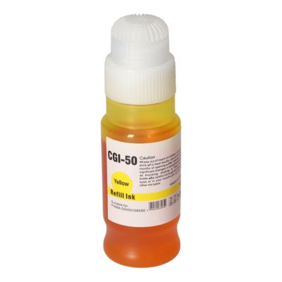 Cartouche compatible Canon GI-50Y - Jaune - Grande capacité
