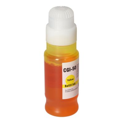 Cartouche compatible Canon GI-50Y - Jaune - Grande capacité
