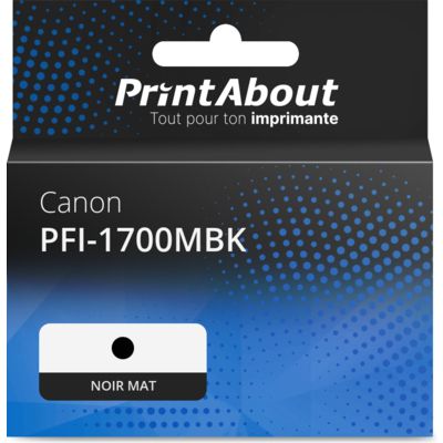 Cartouche compatible Canon PFI-1700MBK - Noir mat