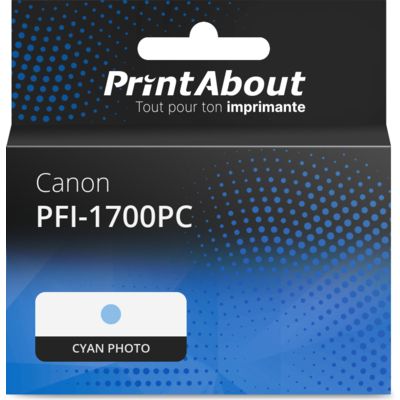 Cartouche compatible Canon PFI-1700PC - Cyan photo
