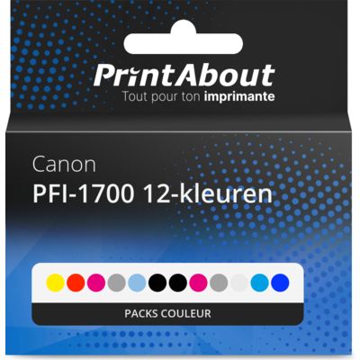Cartouche compatible Canon PFI-1700 12-kleuren - Packs couleur - Multipack