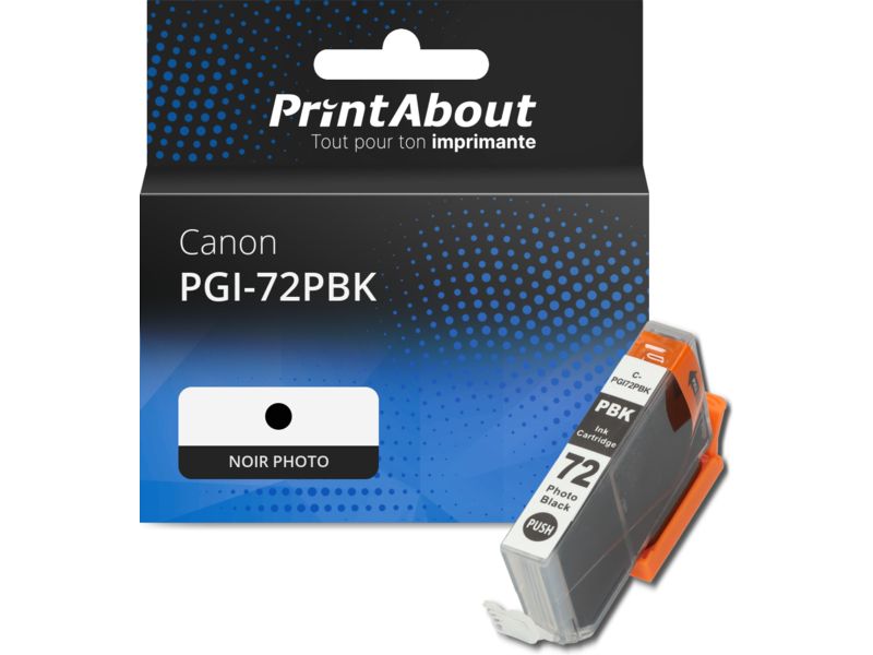 Cartouche compatible Canon PGI-72PBK - Noir photo