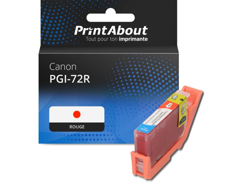 Cartouche compatible Canon PGI-72R - Rouge
