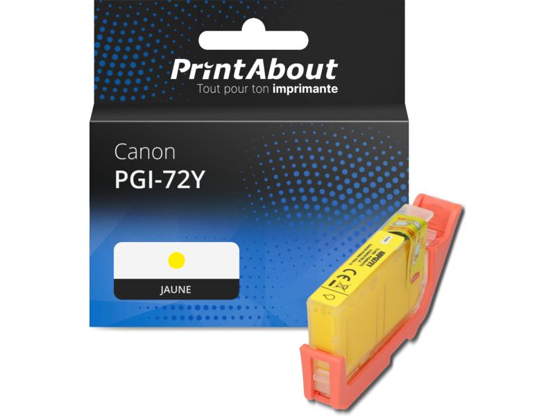 Cartouche compatible Canon PGI-72Y - Jaune