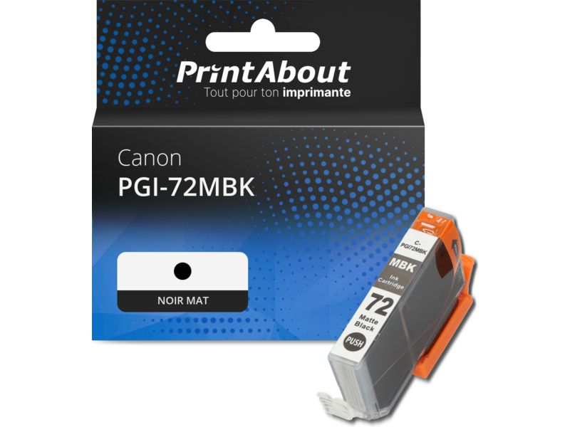 Cartouche compatible Canon PGI-72MBK - Noir mat