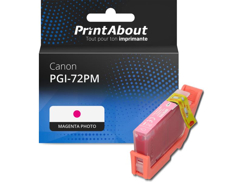 Cartouche compatible Canon PGI-72PM - Magenta photo