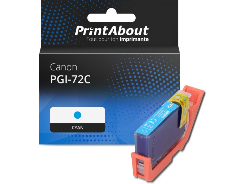 Cartouche compatible Canon PGI-72C - Cyan