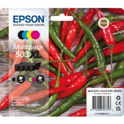 Epson C13T09R64020 (503XL) - 4 couleurs - Cartouche d'encre - Grande capacité - Multipack