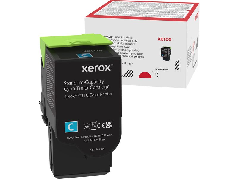 Xerox Cartouche de toner Cyan de Capacité standard Imprimante couleur C310/multifonctions C315 (2000 pages) - 006R04357