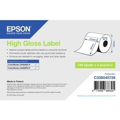 Epson C33S045728 - Blanc - Étiquette