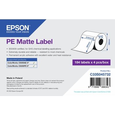 Epson C33S045732 - Blanc - Étiquette