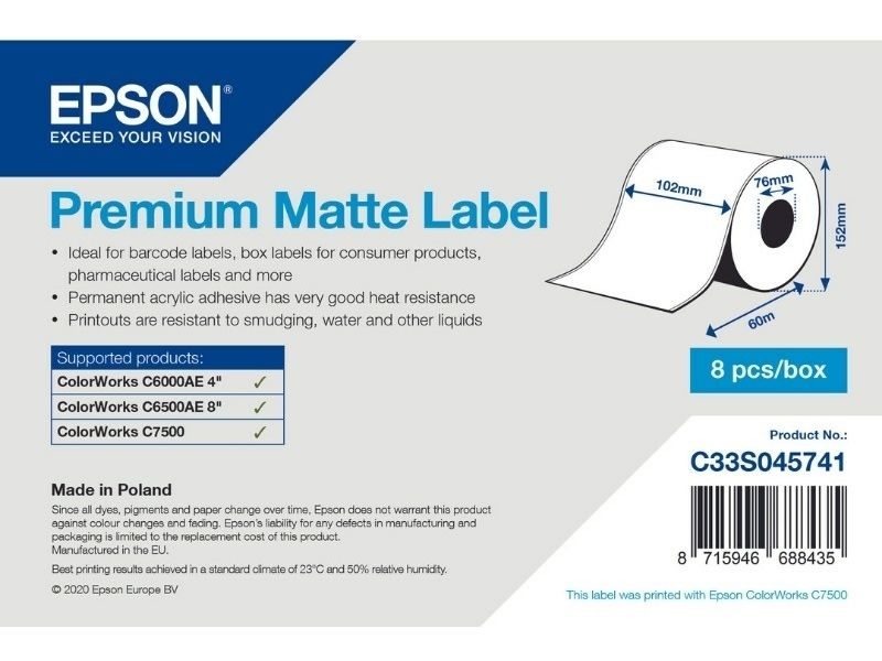 Epson C33S045741 - Blanc - Étiquette