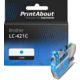 Cartouche compatible Brother LC-421C - Cyan
