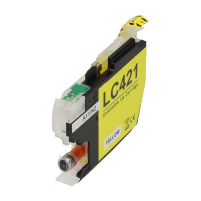 Cartouche compatible Brother LC-421Y - Jaune