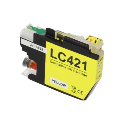 Cartouche compatible Brother LC-421Y - Jaune