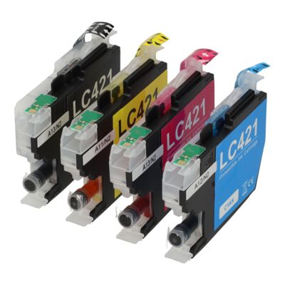 Cartouche compatible Brother LC-421VAL - 4 couleurs - Multipack