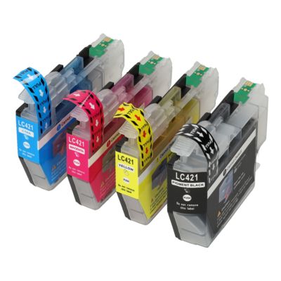 Cartouche compatible Brother LC-421VAL - 4 couleurs - Multipack