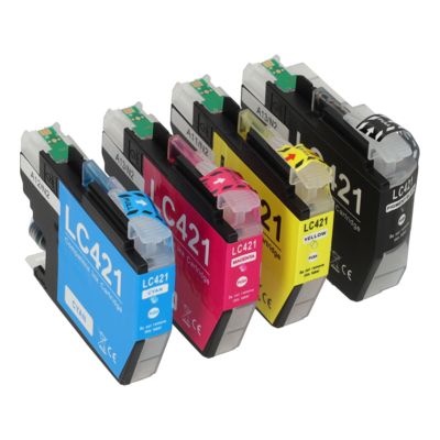 Cartouche compatible Brother LC-421VAL - 4 couleurs - Multipack