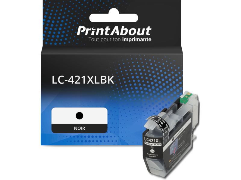 Cartouche compatible Brother LC-421XLBK - Noir - Grande capacité