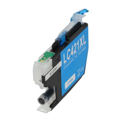 Cartouche compatible Brother LC-421XLC - Cyan - Grande capacité