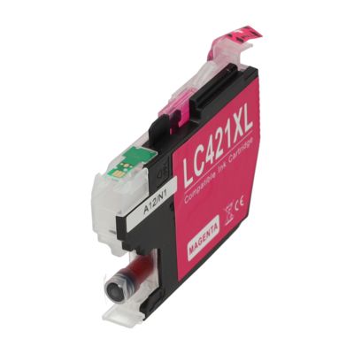 Cartouche compatible Brother LC-421XLM - Magenta - Grande capacité