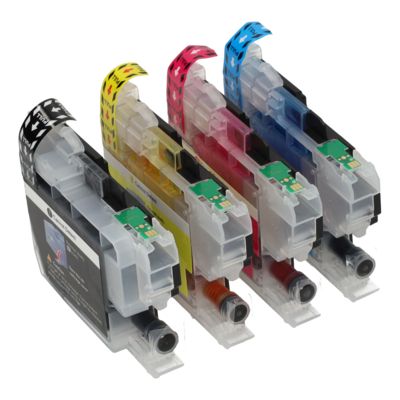 Cartouche compatible Brother LC-421XLVAL - 4 couleurs - Grande capacité - Multipack