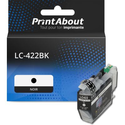 Cartouche compatible Brother LC-422BK - Noir