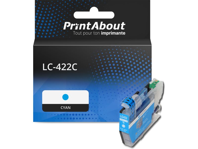 Cartouche compatible Brother LC-422C - Cyan