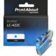 Cartouche compatible Brother LC-422C - Cyan
